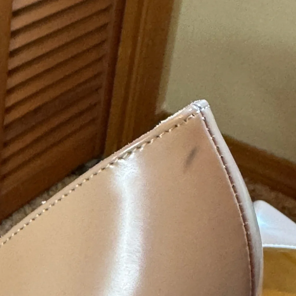 Authentic Christian Louboutin 37 Blush Pink/Taupe high heels - Picture 3 of 16